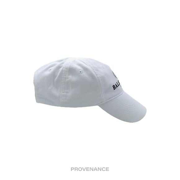 🔴 Balenciaga BB Logo Mode Embroidered Cap Hat - White - Picture 5 of 10